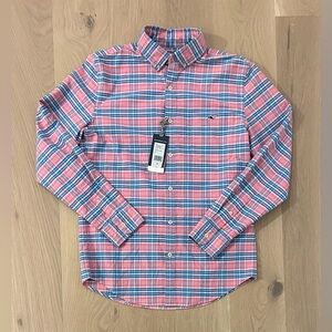 Vineyard Vines Slim Tucker Plaid Flannel Shirt - New with tags